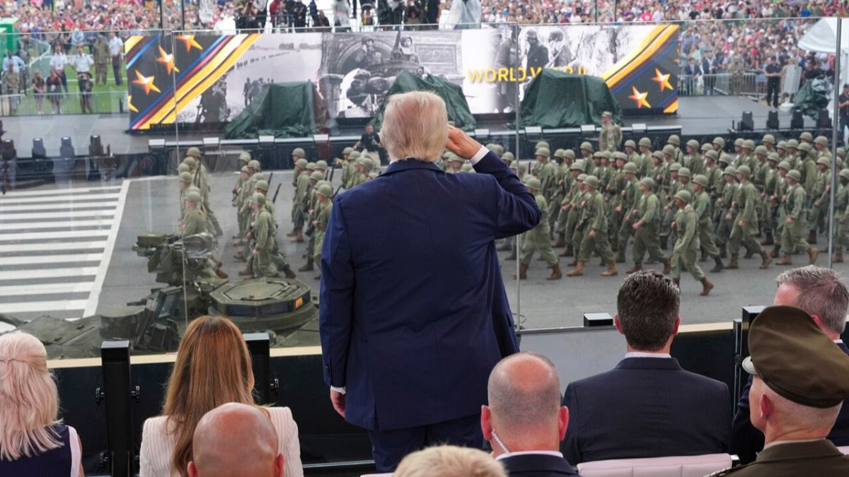 Трамп принял военный парад под крики “Нет королям” по всей стране